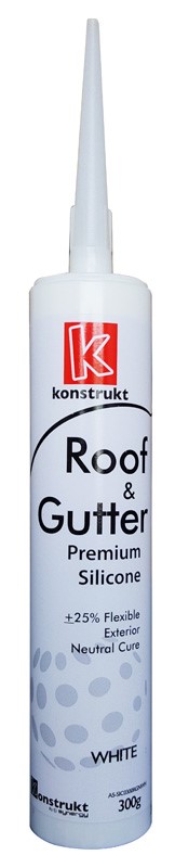 SILICONE ROOF + GUTTER NEUTRAL CURE - WHITE - STD CARTRIDGE 